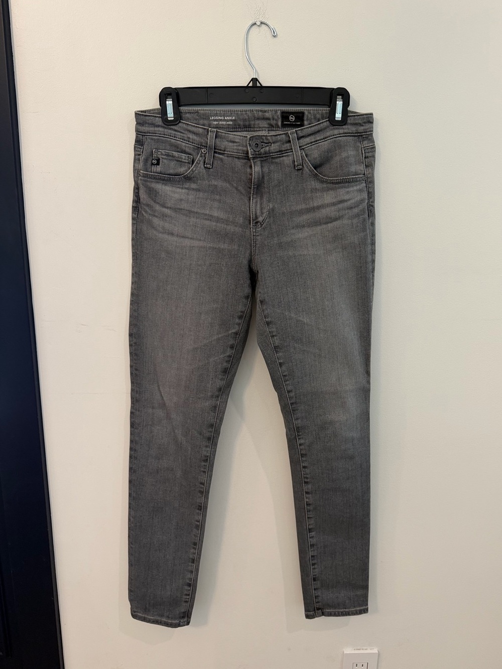 Ag Adriano Goldschmied Gray Skinny Stretch Jegging Jeans